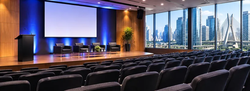 Auditório para eventos corporativos